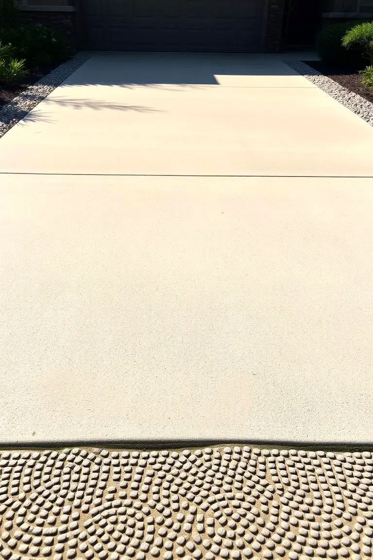 Textured Border Concrete Driveway