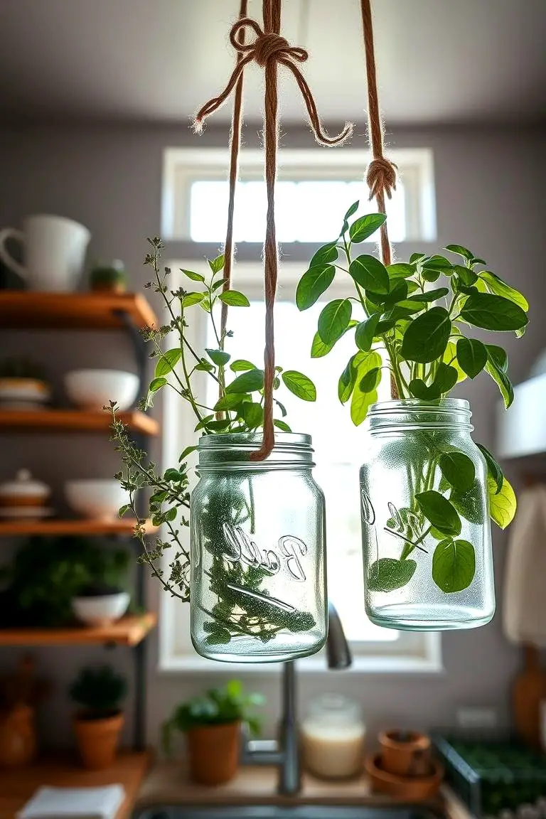 Mason Jar Herb Ensemble