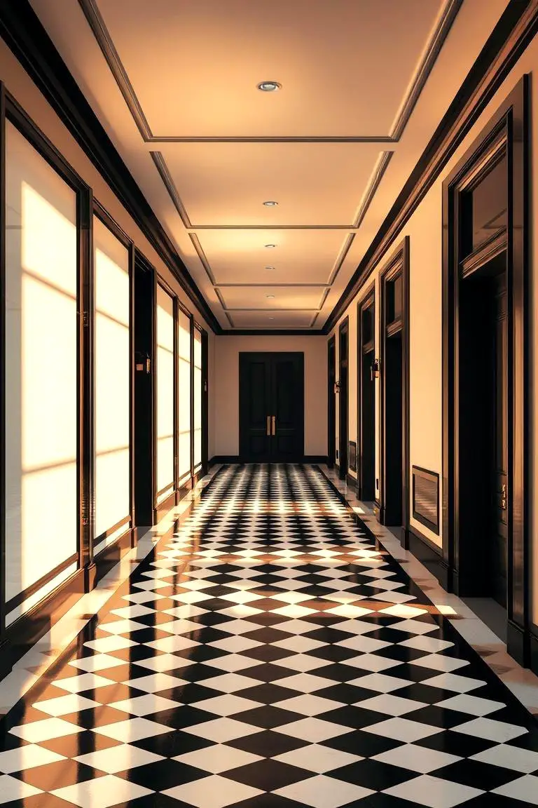 Striped Floor Elegance