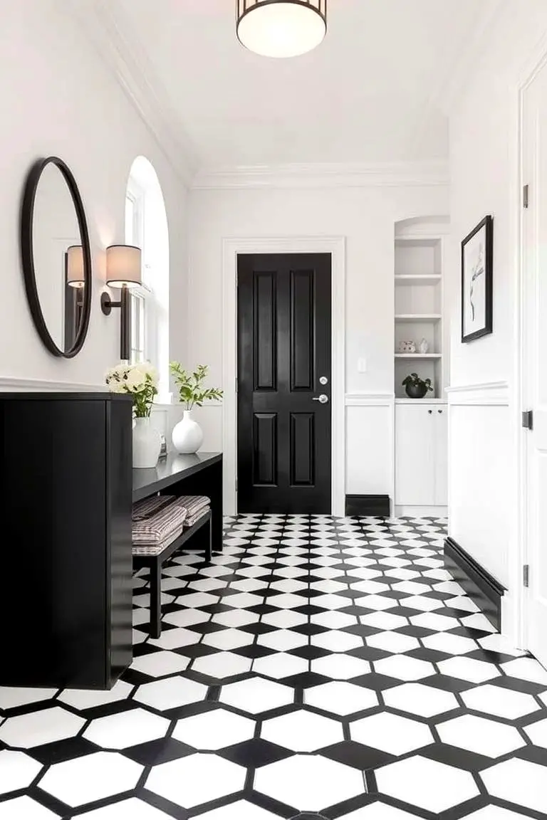 Geometric Patterned Flooring