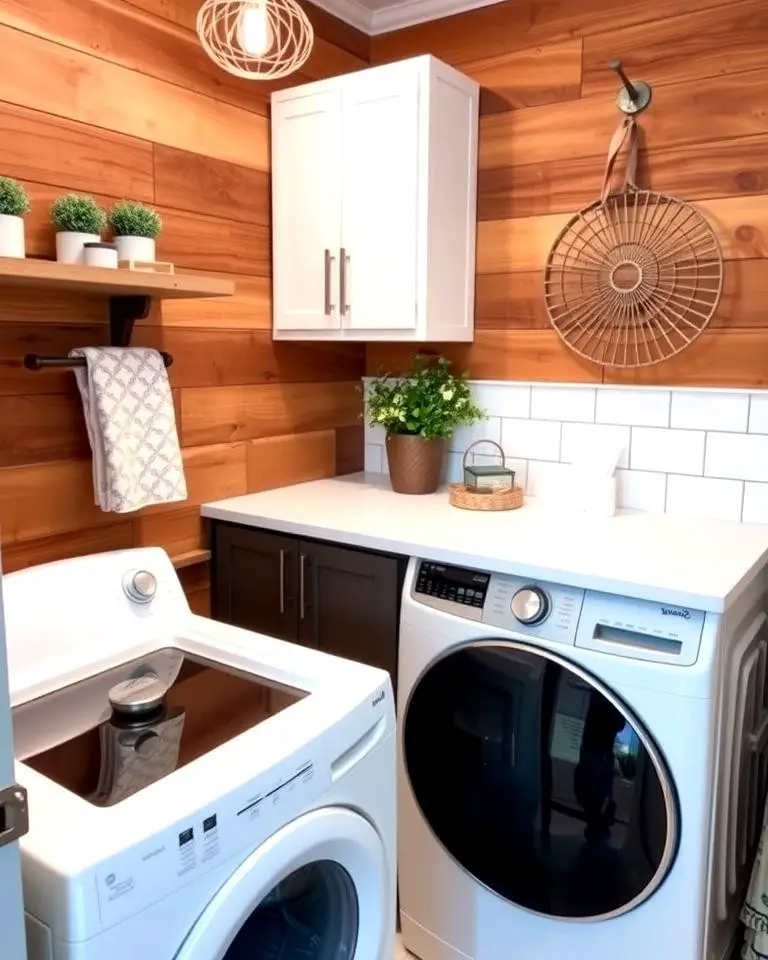 Stained Wood Shiplap