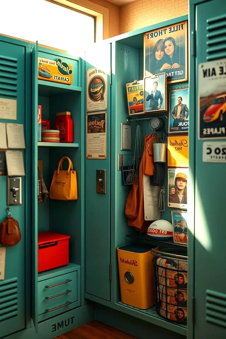 Retro-Themed Locker Vibes