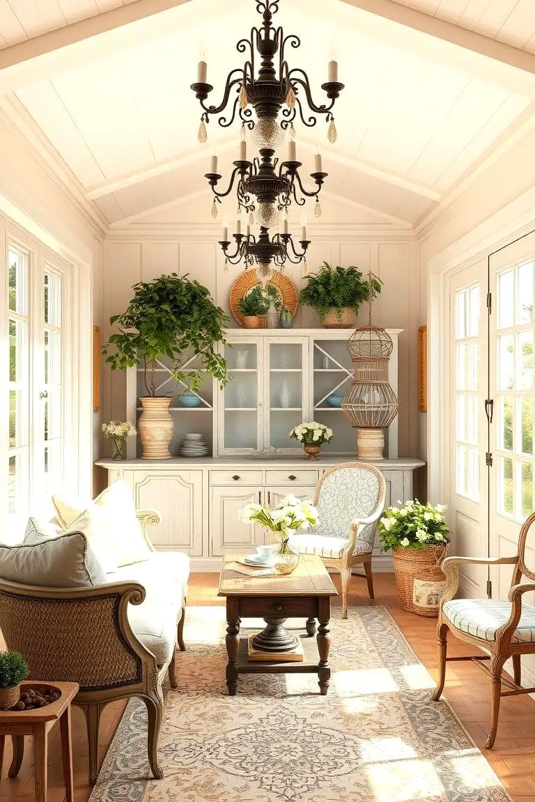 Vintage Charm Sunroom
