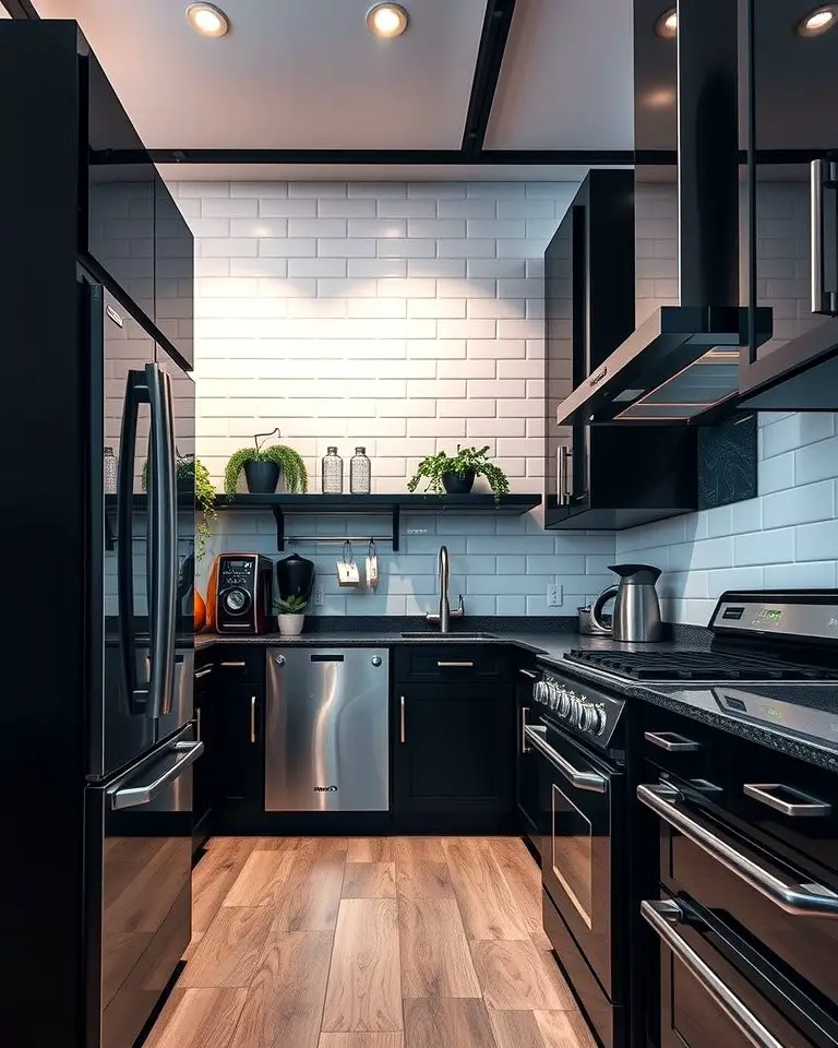 Sophistication with Stainless Steel Accents