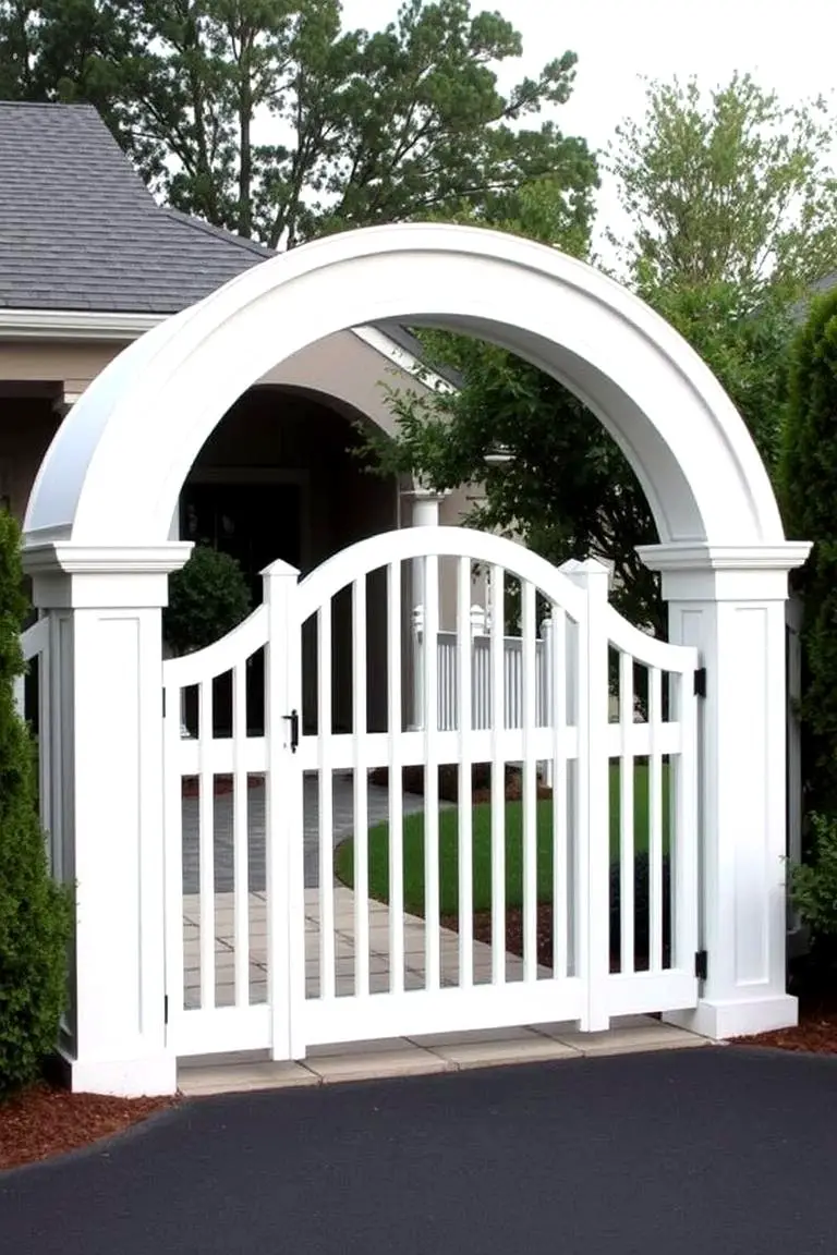 Curved Archway Fence