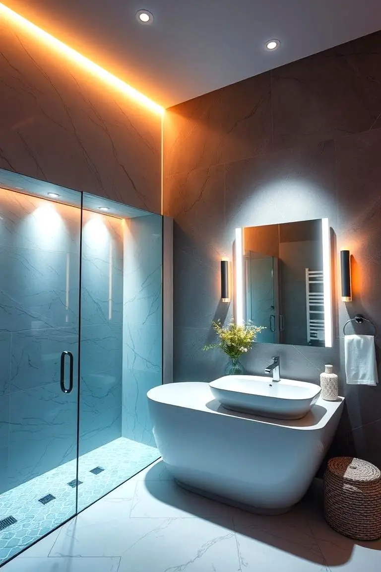 Creative Lighting Bathroom