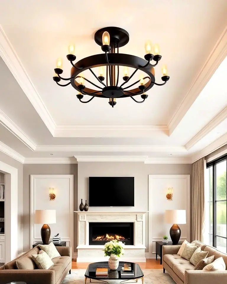 Black and Gold Ceiling Fixtures
