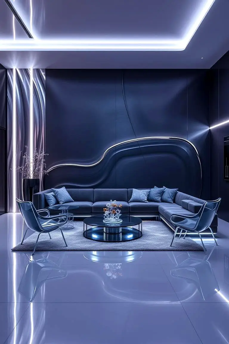 Futuristic Metallic Touch
