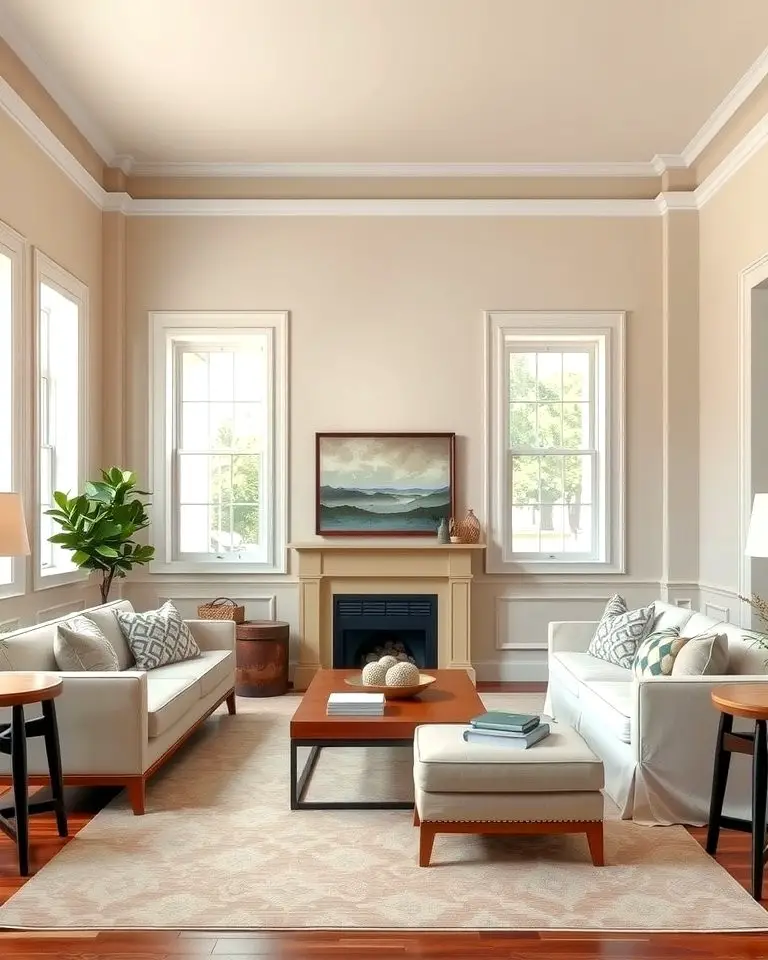 Neutral Elegance with Dulux Egyptian Cotton Walls