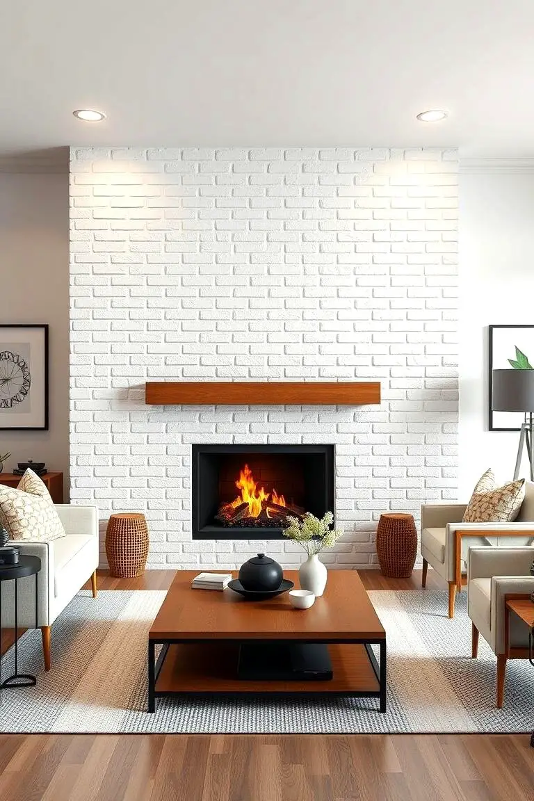 Versatile White Brick Centerpiece