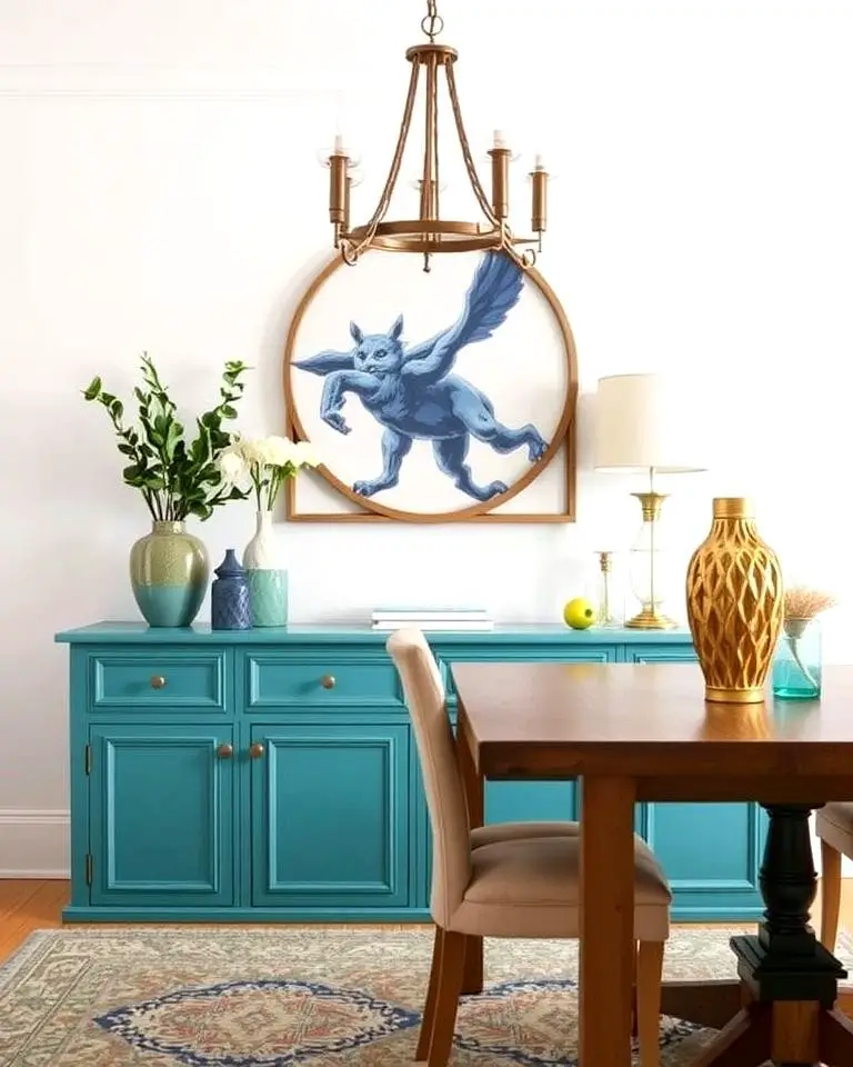 Teal Buffet or Sideboard