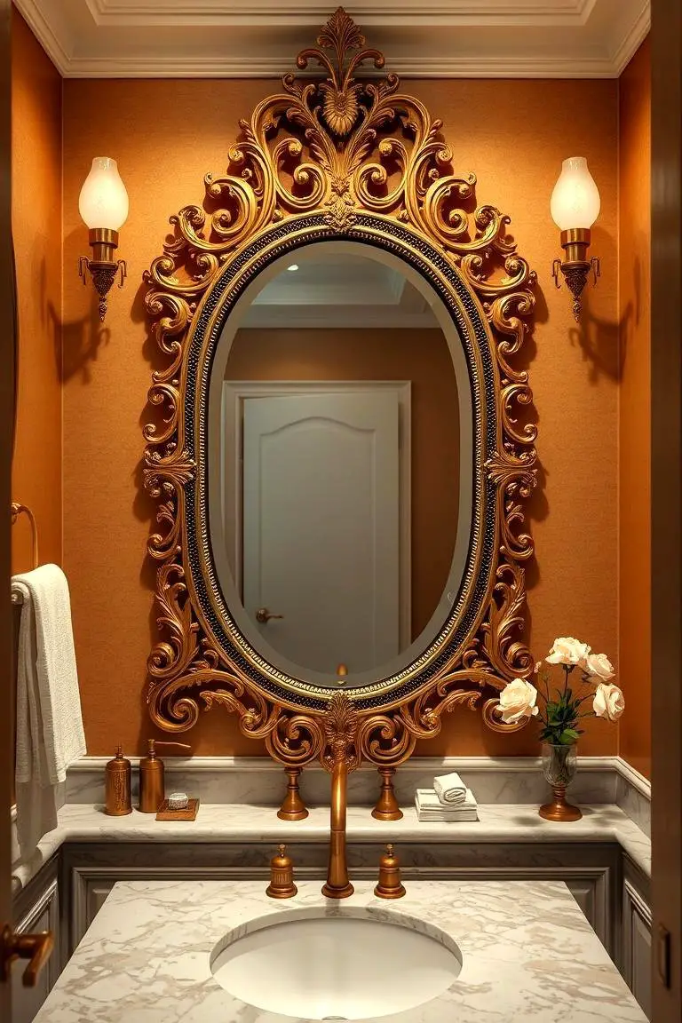 Ornate Antique Mirror