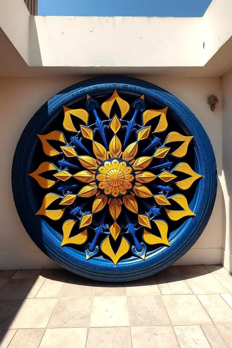 Striking Tyre Wall Art
