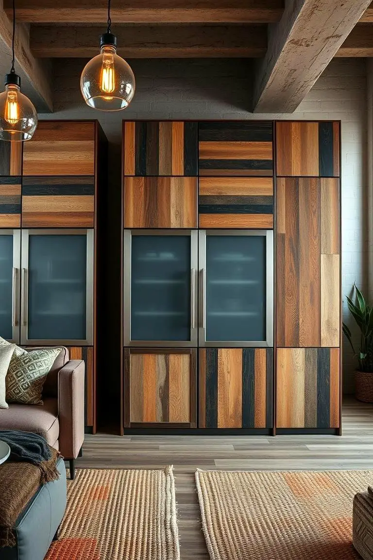 Mixed Material Modern Cabinets