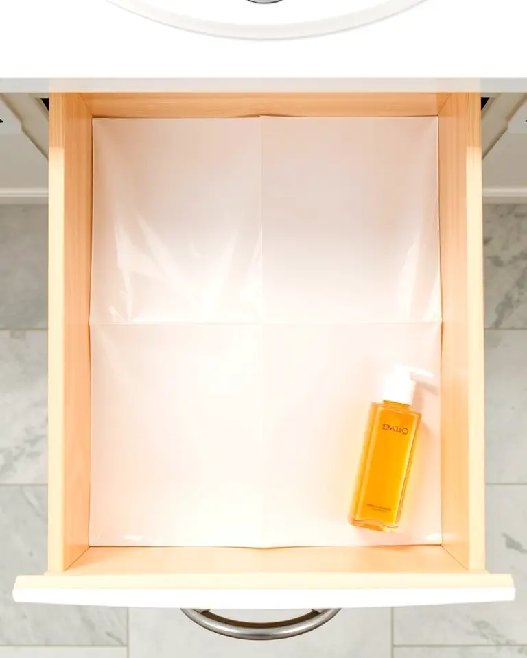 Transparent Drawer Liners for Cleanliness