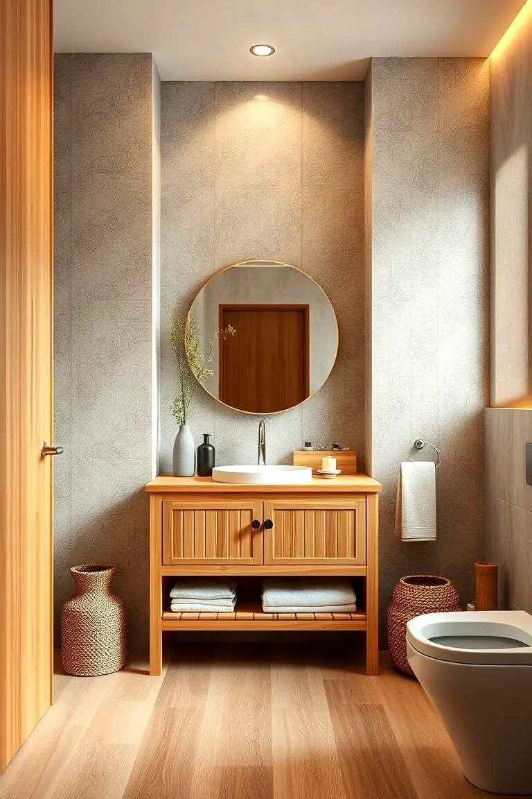 Eco-Friendly Bamboo Vanity