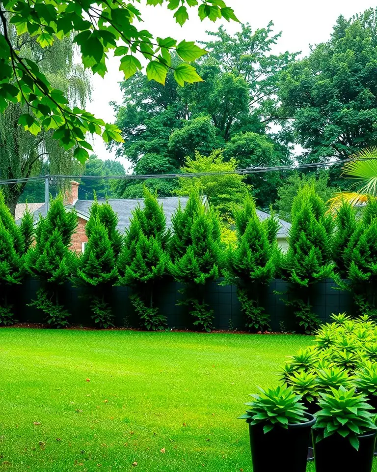Privacy Hedge Fence