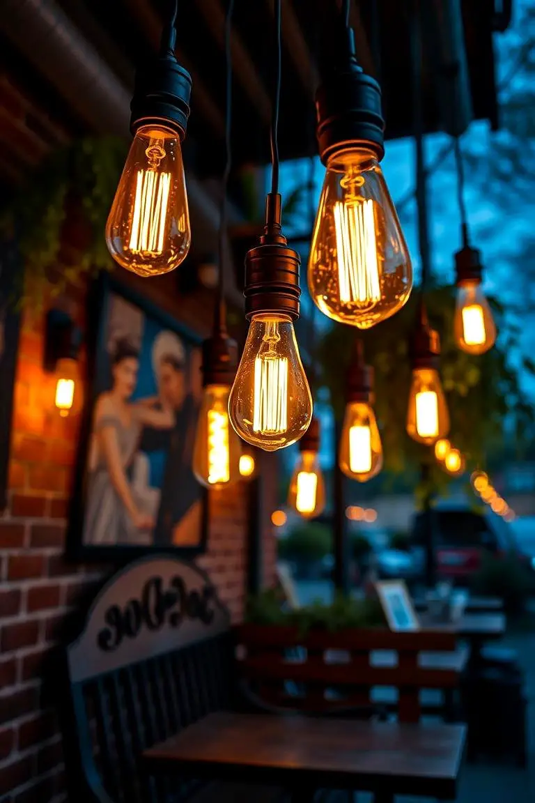 Vintage Edison Bulb Display