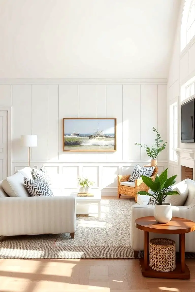 Coastal-Inspired Wainscoting