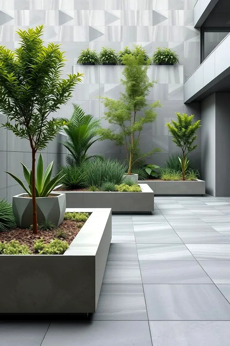 Contemporary Concrete Garden