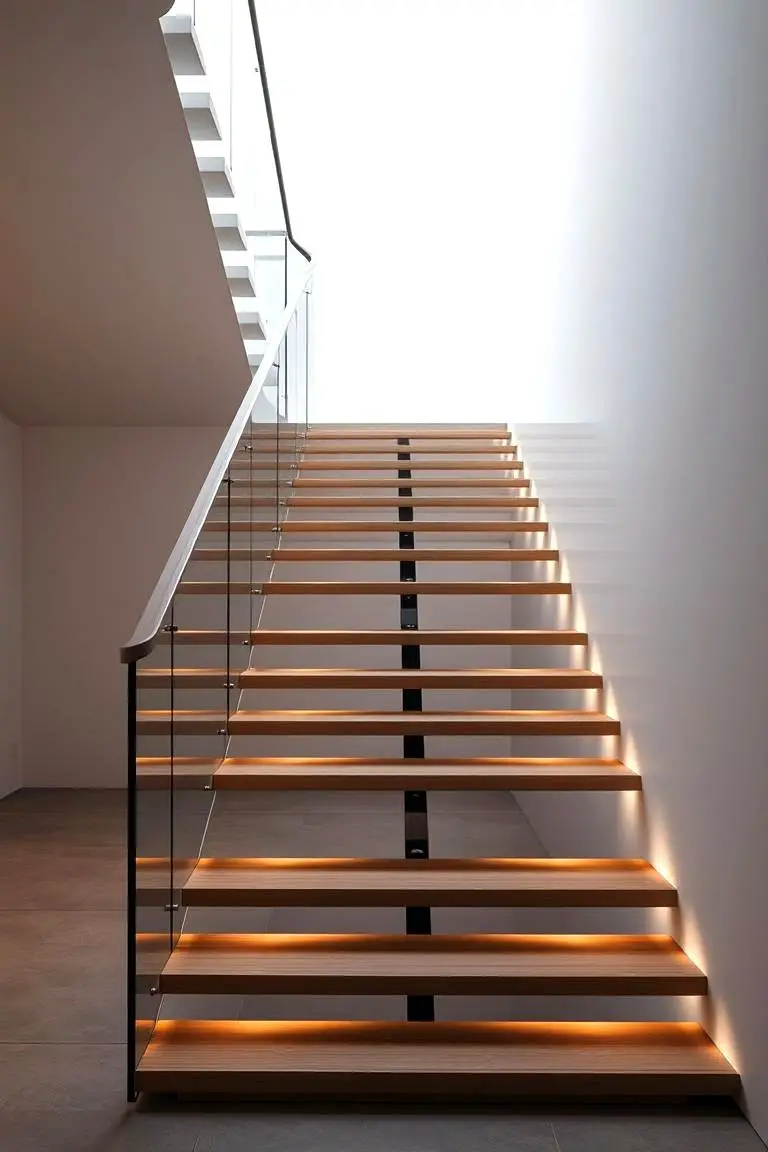 Minimalistic Floating Staircase