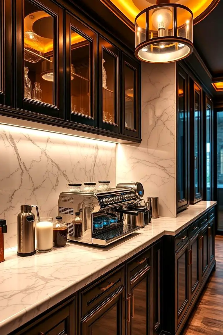 Luxury Espresso Bar Setup