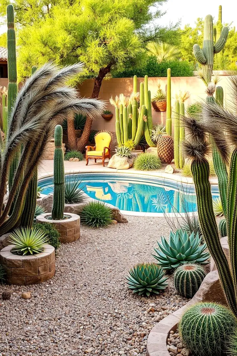 Desert-Inspired Pool Landscaping