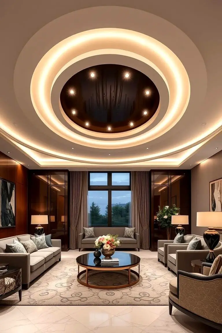 Circular Pop Ceiling Designs