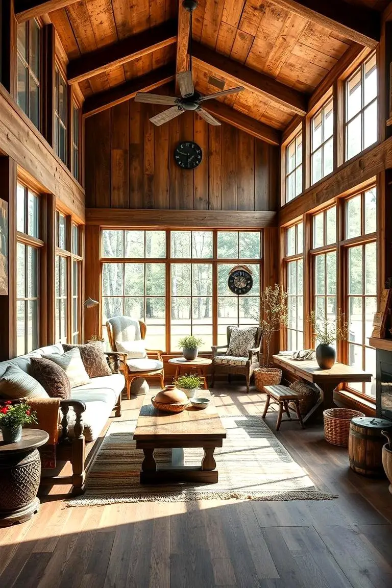 Rustic Retreat Sunroom