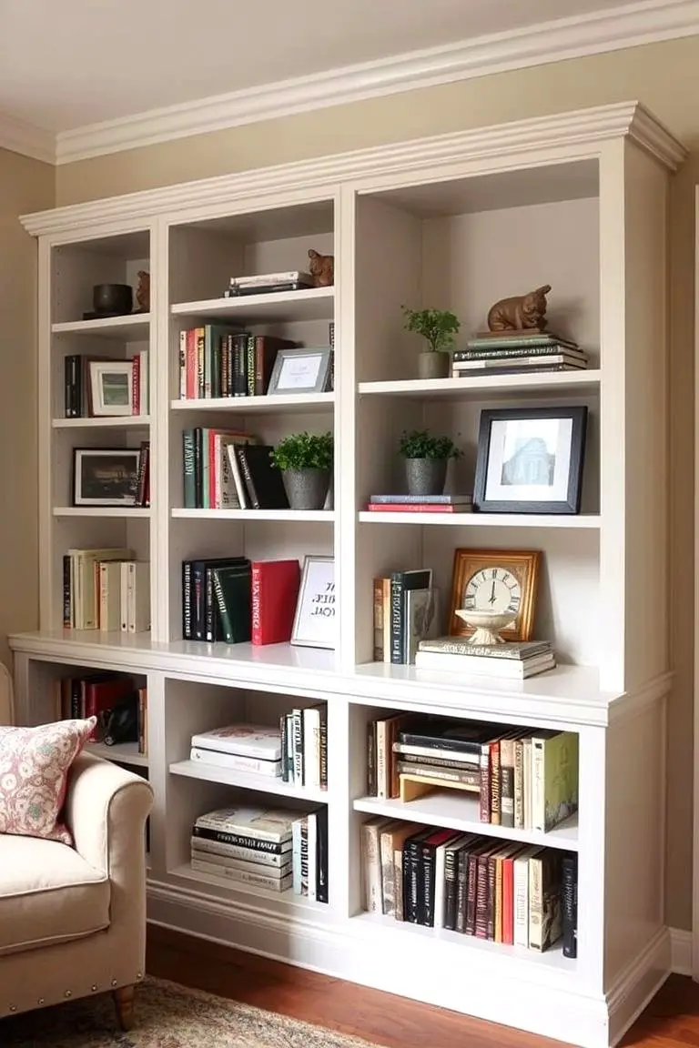Basement Bookcase Display