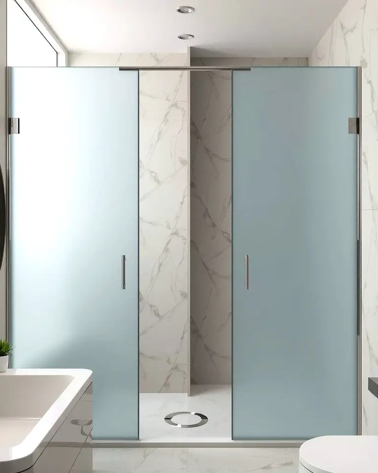Frosted Glass Partition