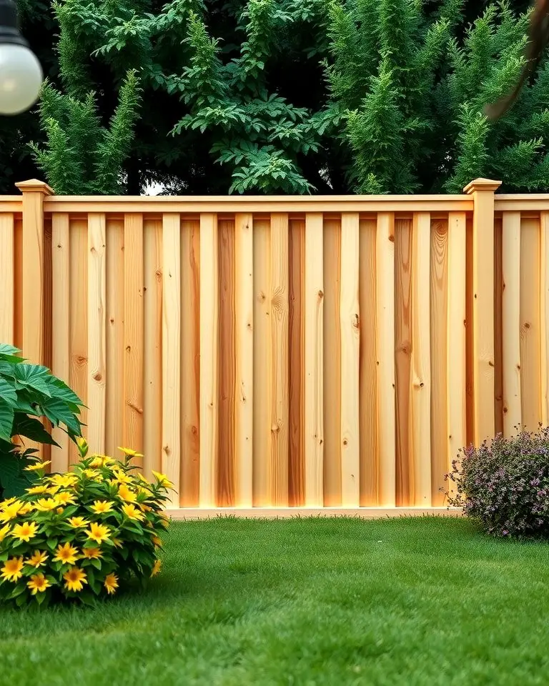Wooden Privacy Dog Fence