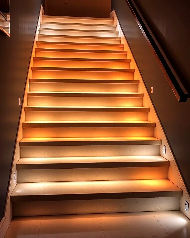 Illuminated Staircase Steps