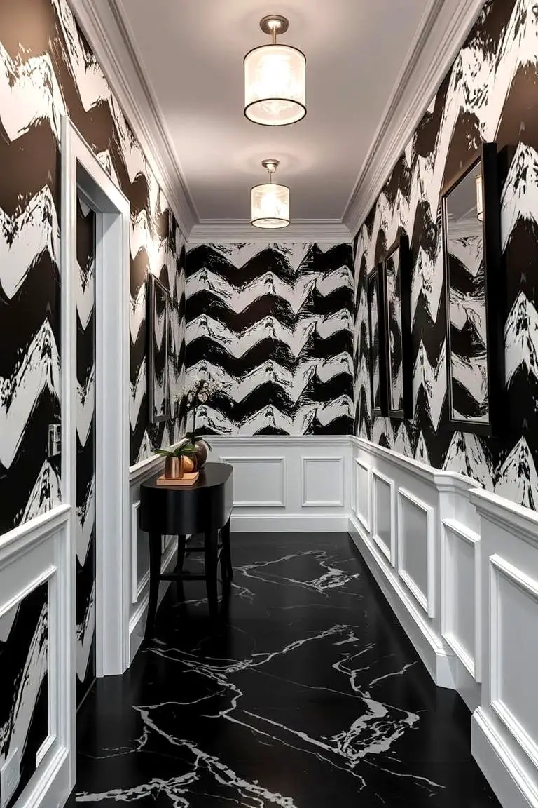 Edgy Black & White Contrast for a Bold Statement