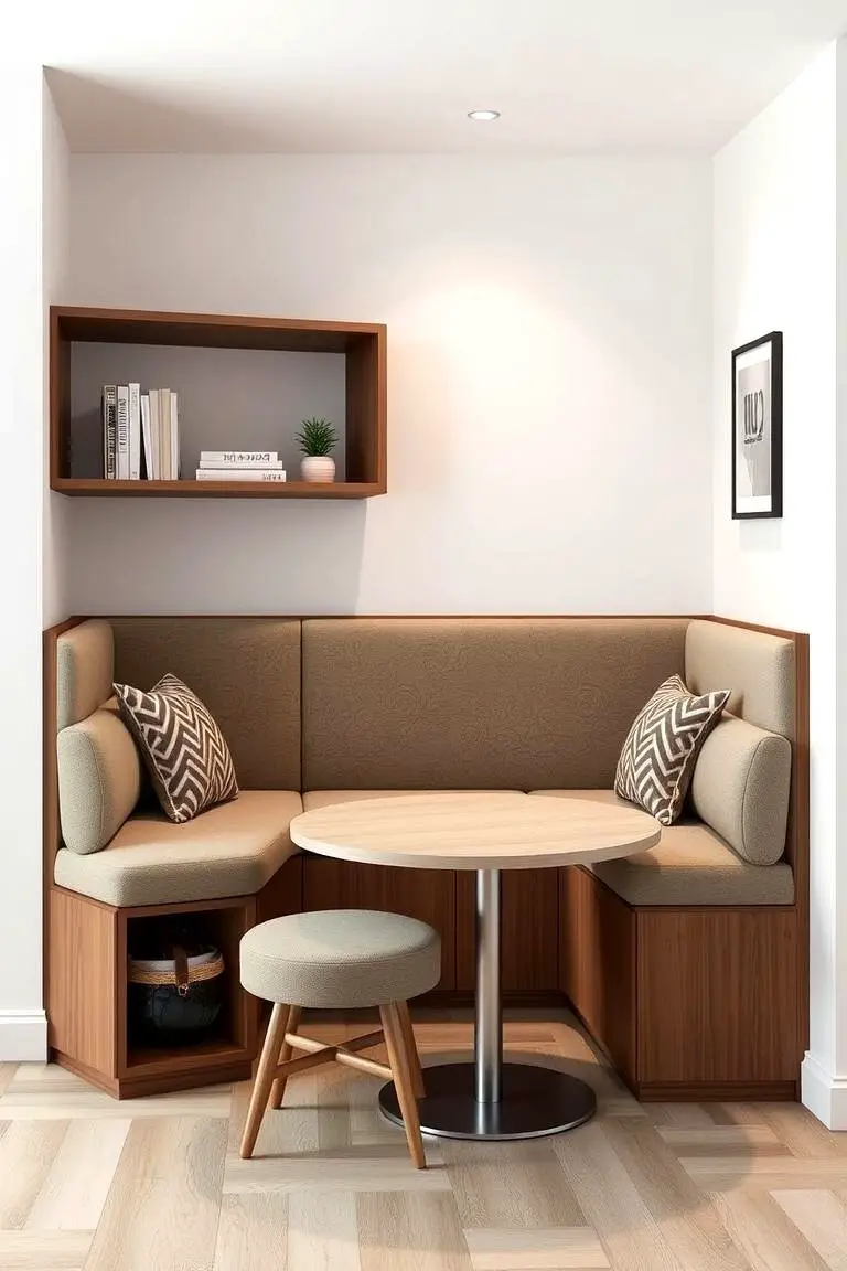 Space-Saving Corner Banquette