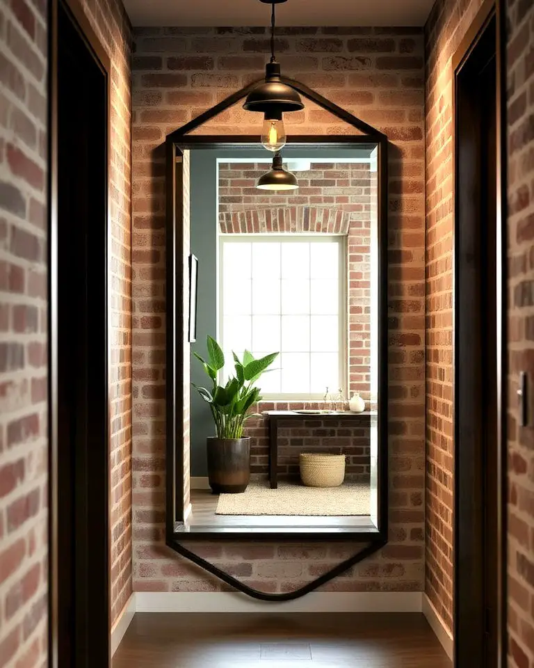 Industrial-Style Metal Mirror