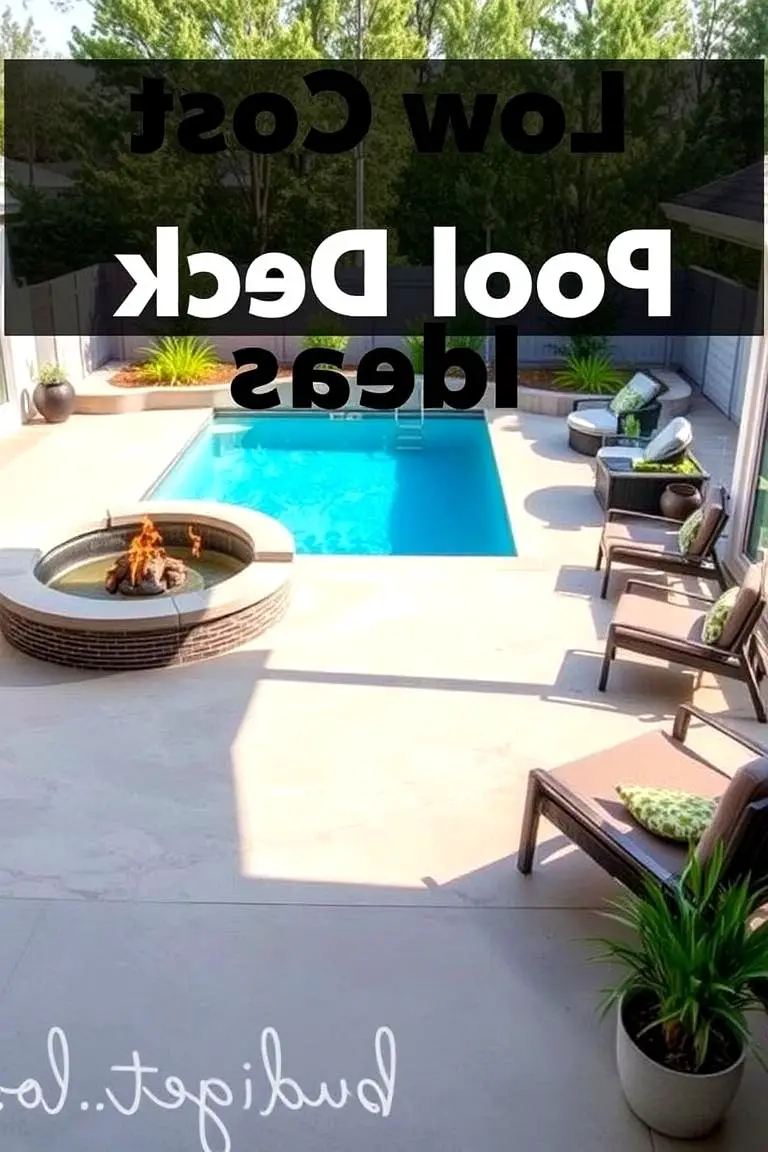 Low-Cost Pool Deck Ideas