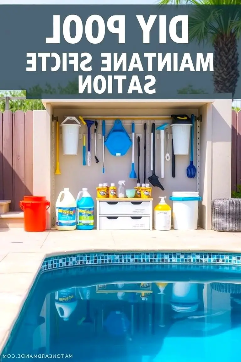 DIY Pool Maintenance Station