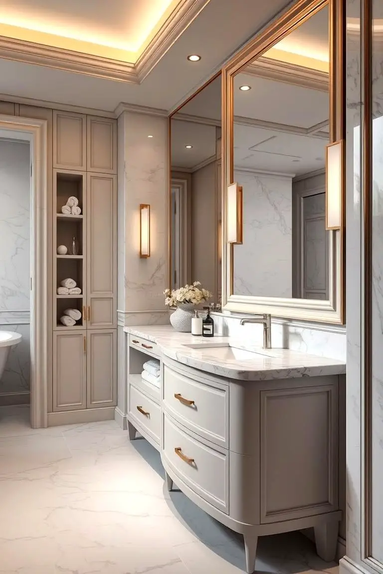 Luxurious Marble-Topped Vanity