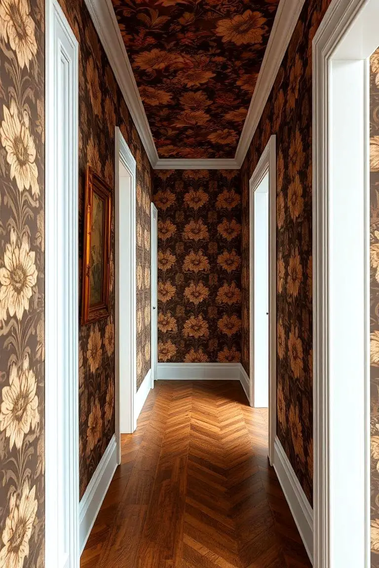Vintage Floral Revival for Classic Hallway Charm