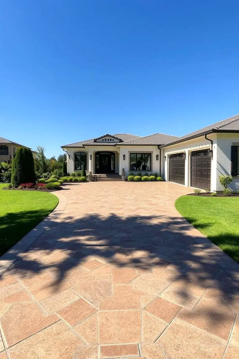 Customized Concrete Driveway