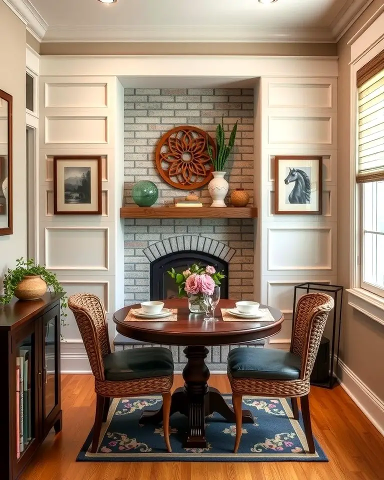 Cozy Corner Fireplace for Small Spaces