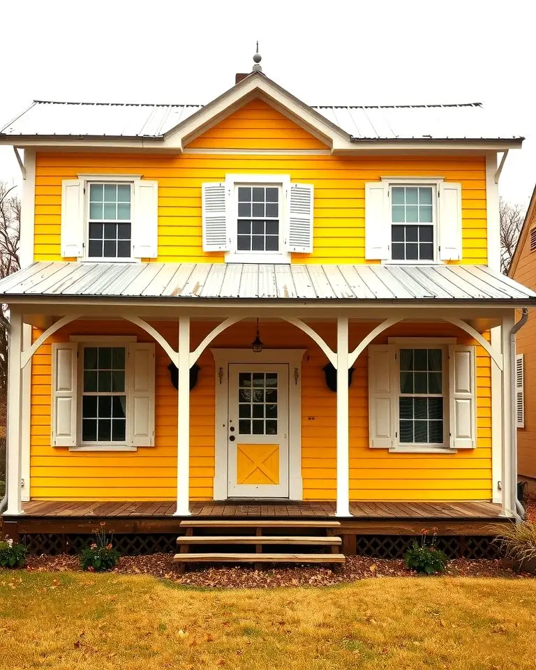 Golden Yellow Farmhouse Appeal
