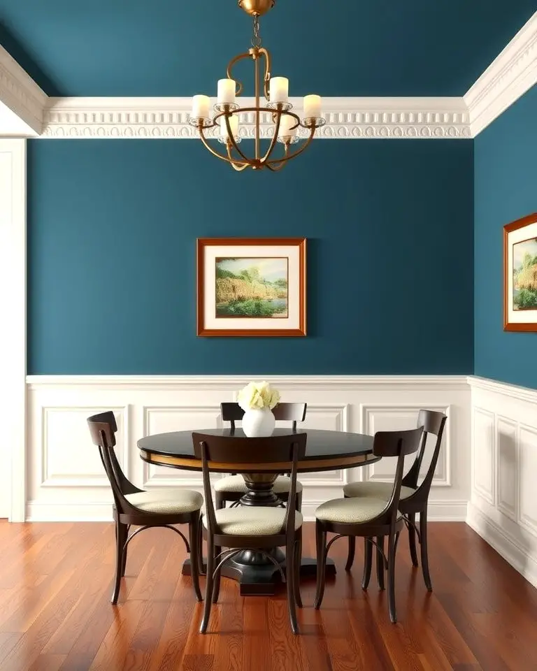 Wainscoting with Contrasting Colors