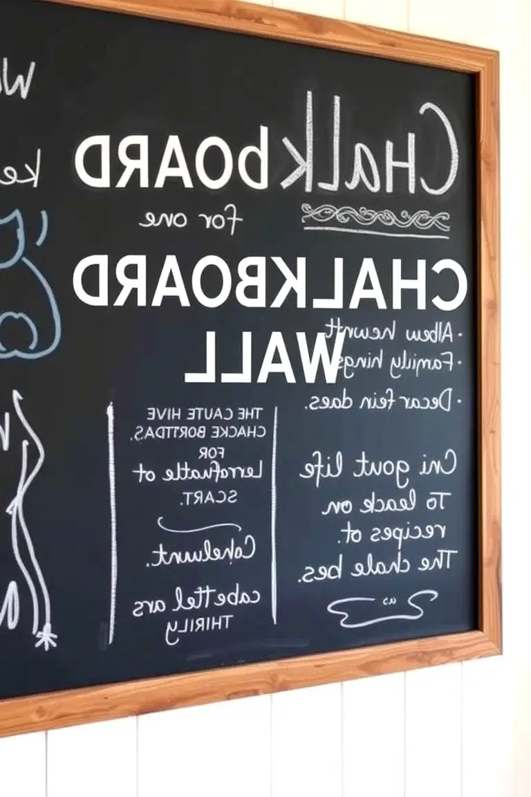 Chalkboard Wall for Daily Menus