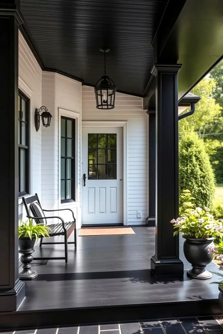 Polished Black Architectural Features