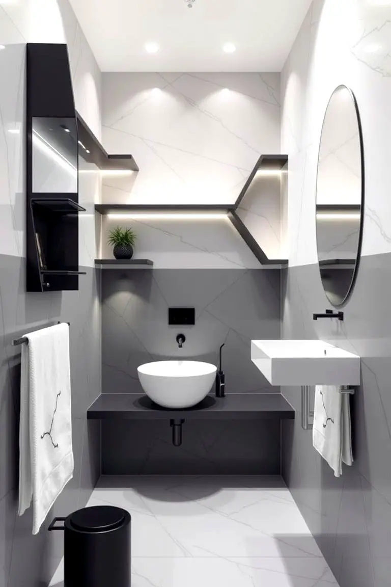 Geometric Edge Shelves