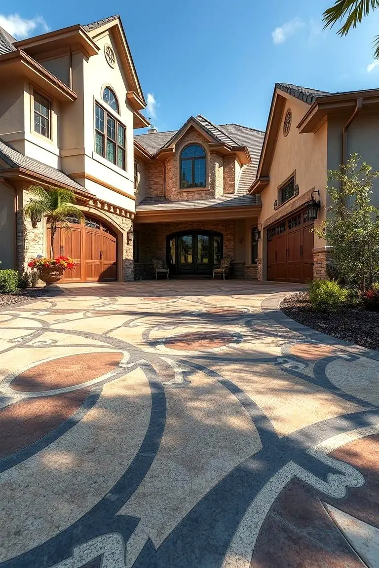 Decorative Concrete Driveway