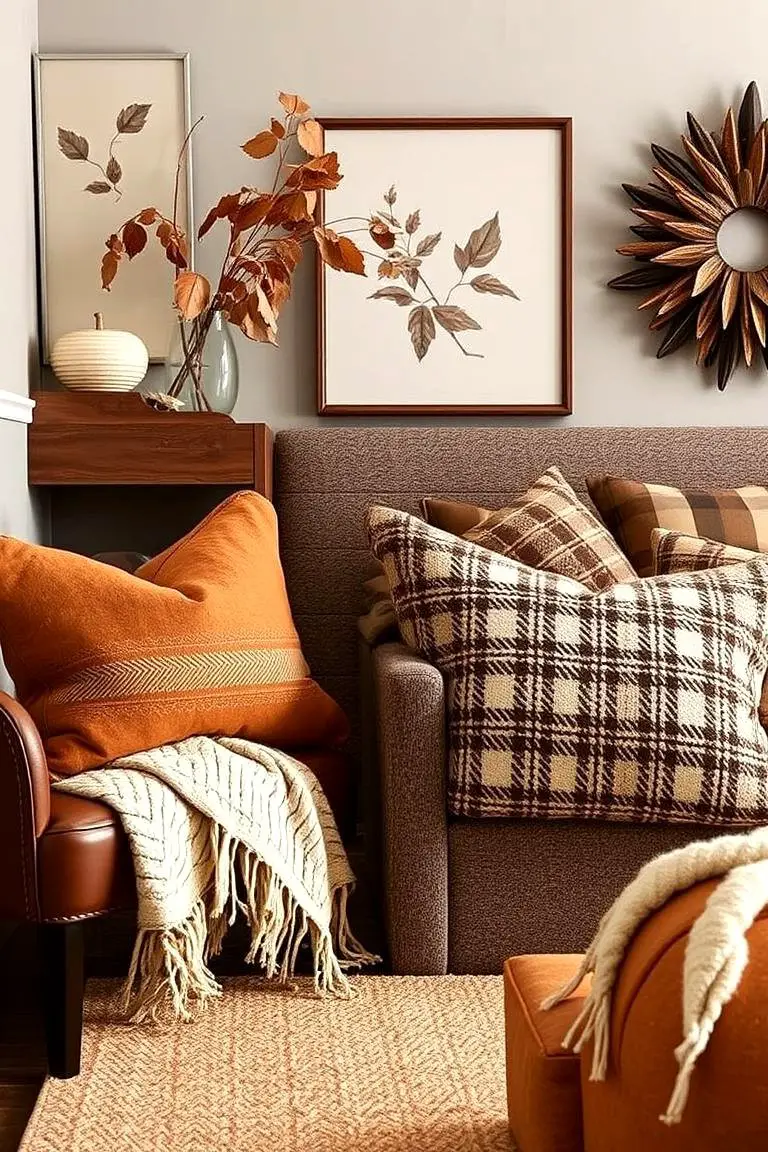 Layered Textures in Fall Hues