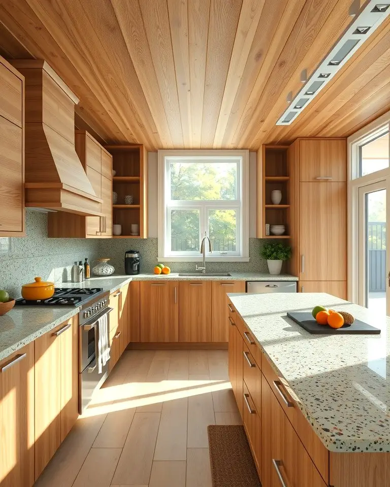 Earthy Warmth with Pistachio Terrazzo